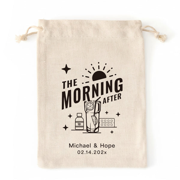 Personalized Hangover Kit Cotton Drawstring Bags - 0308d048-d1