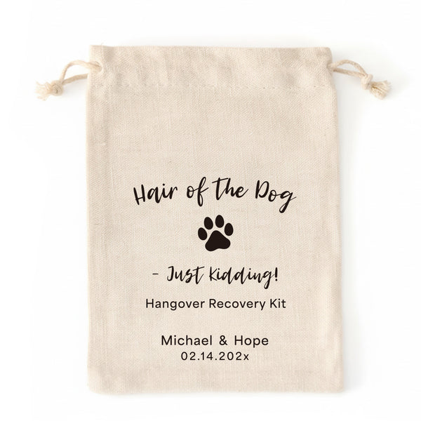 Personalized Hangover Kit Cotton Drawstring Bags - 0308d048-d9