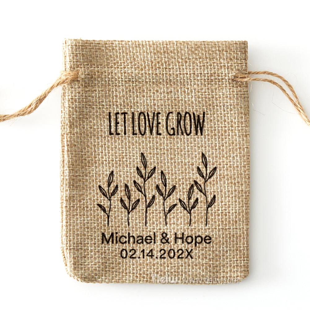 Personalized Seeds burlap bag-0308d043-D1