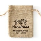 Personalized Handmade favor burlap bag-0308d042-D1