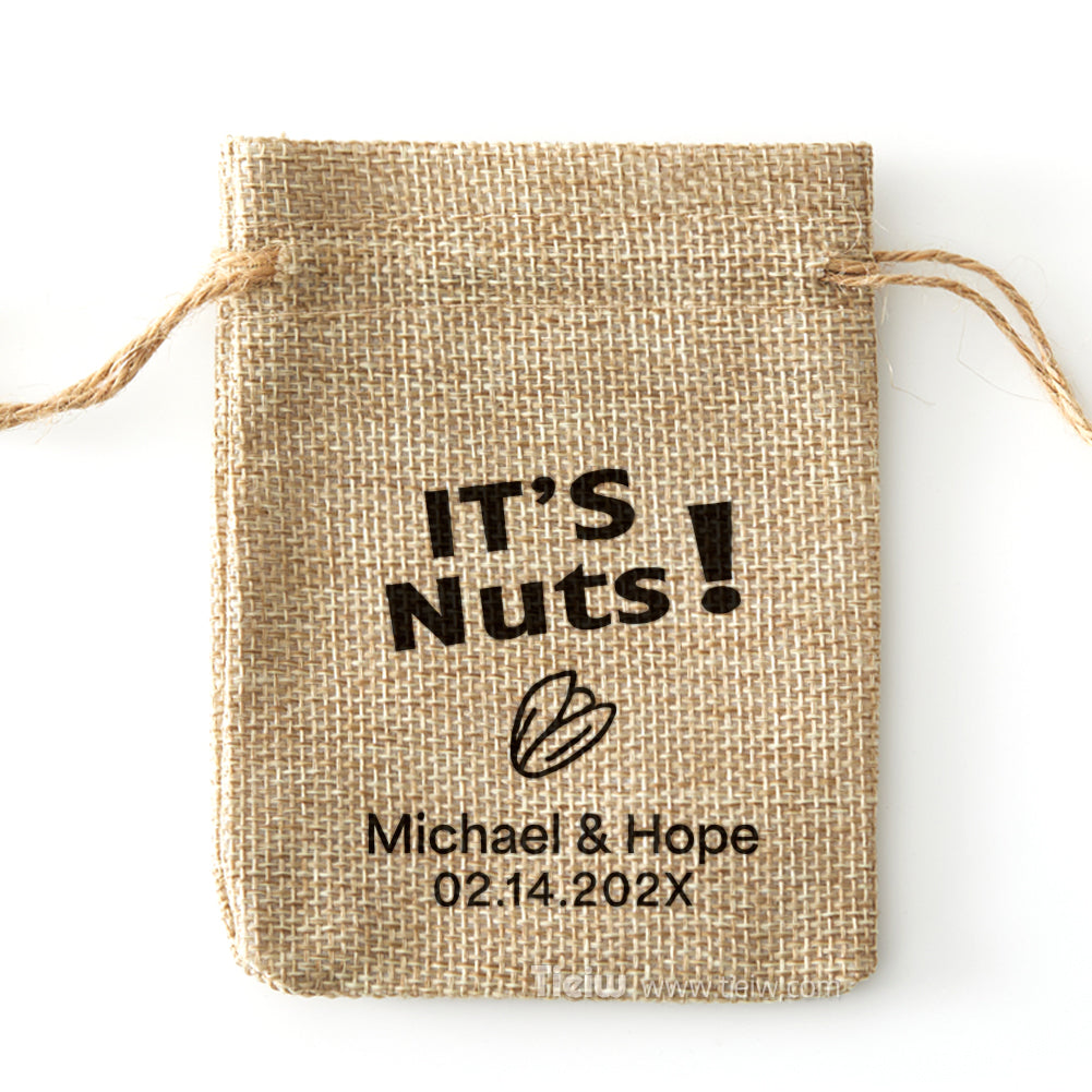Personalized Nuts burlap bag-0308d044-D1