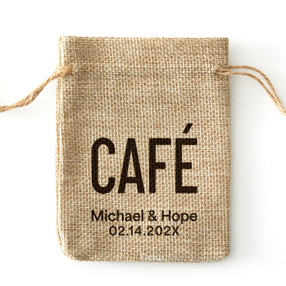 personalized Coffee beans burlap bag-0308d039-D2