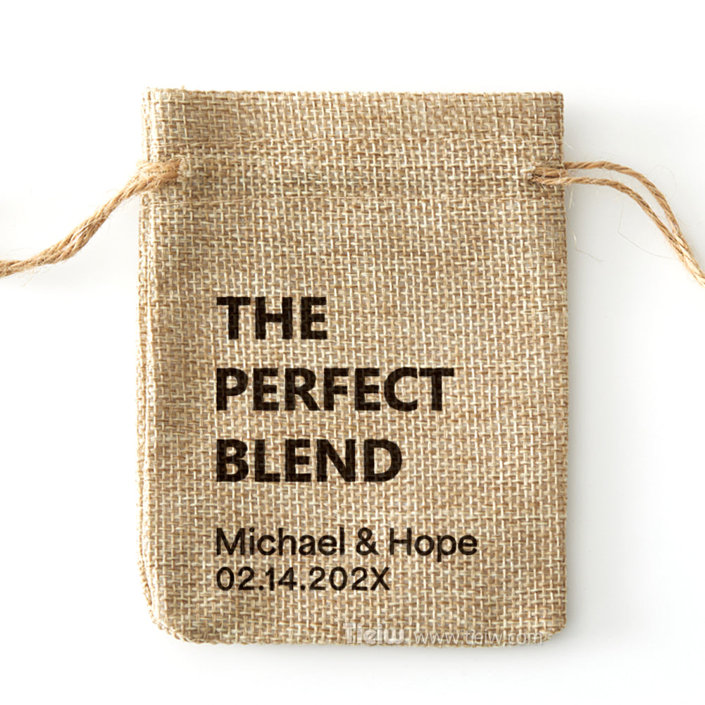 personalized Coffee beans burlap bag-0308d039-D3