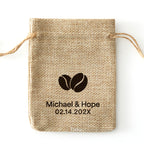 personalized Coffee beans burlap bag-0308d039-D5