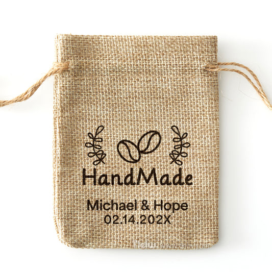 personalized Coffee beans burlap bag-0308d039-D6