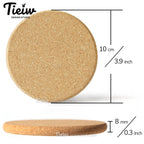 Personalized Cork Coasters for Wedding & Anniversary - Custom Engraved with Names & Date - 14d040d13