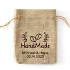 Personalized Coffee beans Favor Burlap Bags - 0308d039-d6