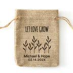 Personalized Seeds Favor Burlap Bags - 0308d043-d1