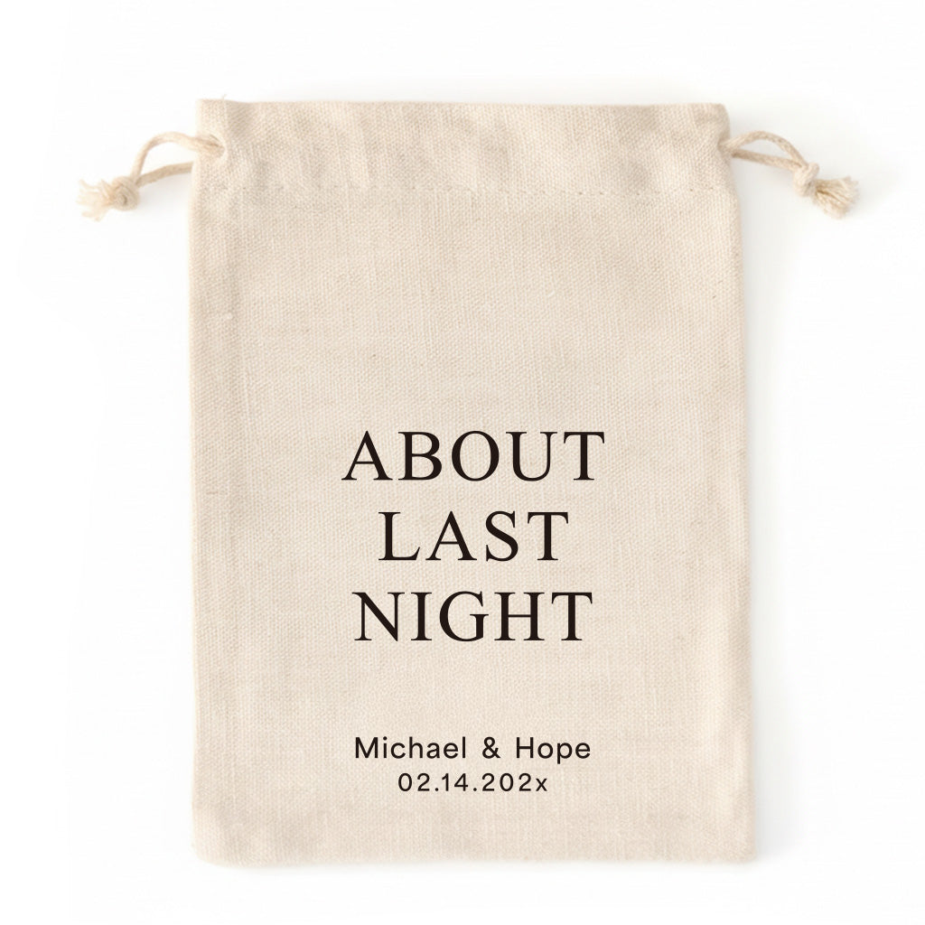 Personalized Hangover Kit Cotton Drawstring Bags - 0308d048-d5