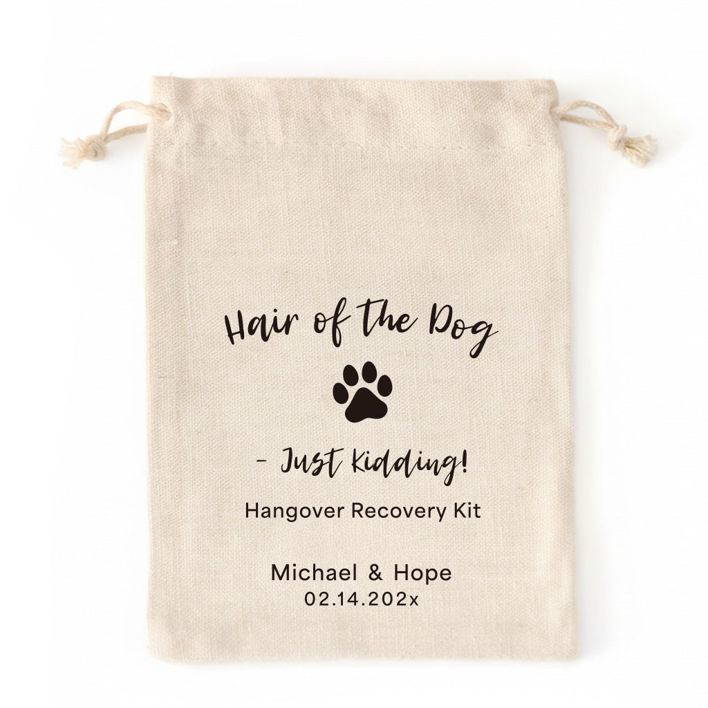 Personalized Hangover Kit Cotton Drawstring Bags - 0308d048-d9